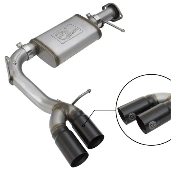 AFE Rebel Series 3-In-409 Stainless Steel Cat-Back Exhaust System for 2017-2022 Chevrolet Colorado V6 3.6L Gas