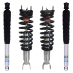 Bilstein 6112 0.6-2.6" Front Lift Assembled Coilovers with Rear 5100 Shocks for 2019-2023 Ram 1500 2WD/4WD