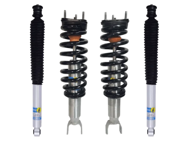 Bilstein 6112 0.6-2.6" Front Lift Assembled Coilovers with Rear 5100 Shocks for 2019-2023 Ram 1500 2WD/4WD