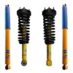 Bilstein 4600 Front Assembled Coilovers with OE Replacement Coils and Rear Bilstein 4600 Shocks for 2015-2020 Ford F-150