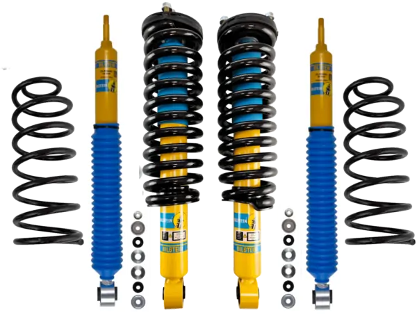 Bilstein 4600 Front Assembled Coilovers with OE Replacement Springs and Rear Shocks and Coils for 2003-2009 Toyota 4Runner