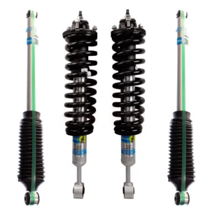 Bilstein 5100 0-2" Lift Front Coilovers with OE Replacement Coils and Rear 0-1" Lift Shocks for 2009-2013 Ford F-150
