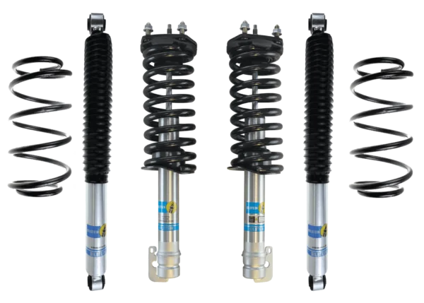 Bilstein 5100 0.75"-2" Front Lift Assembled Coilovers with OE Coils and Rear Shocks/Coils for 2005-2010 Jeep Grand Cherokee WK