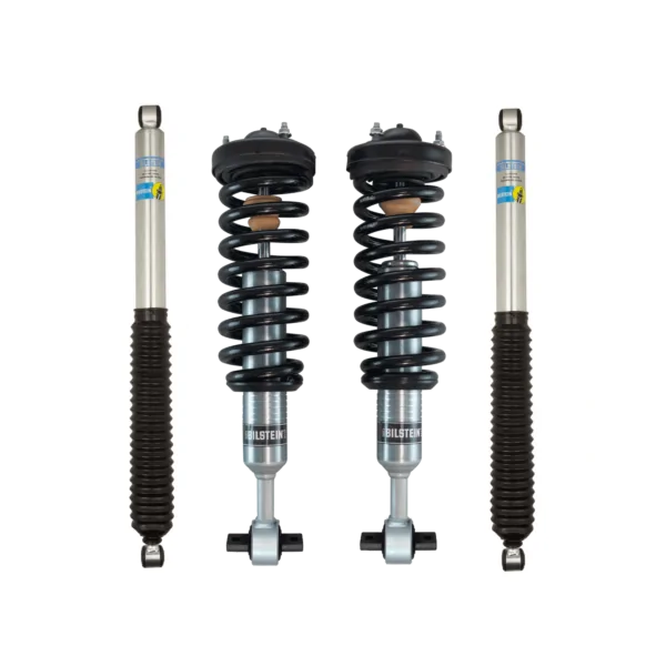Bilstein 6112 0-2.5 Front Assembled Coilovers and 0-1 Rear Lift Shocks for 2021-2023 Ford F-150 4WD 3.5L or 2.7L