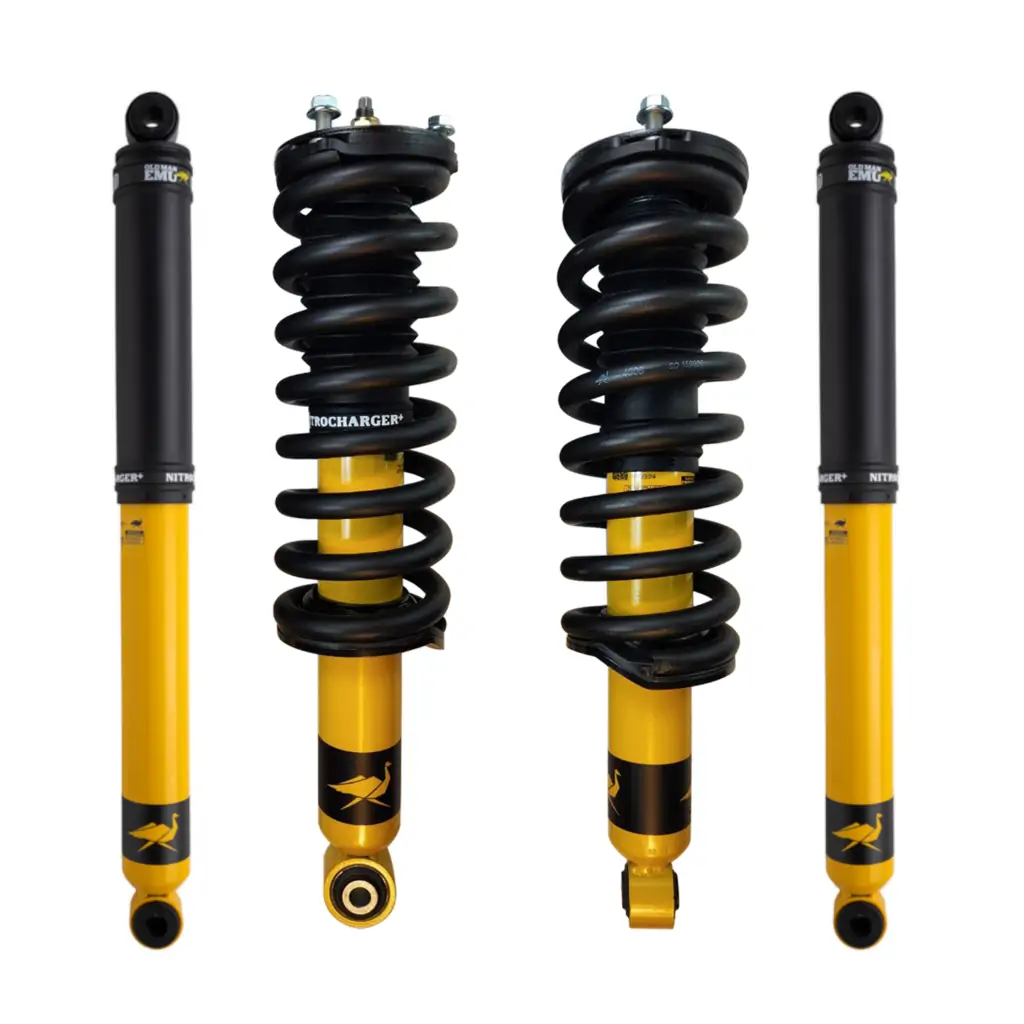 OME 2 Front Lift Coilovers and 2 Rear Lift Nitro+ Shocks For 1998-2004 Toyota Tacoma
