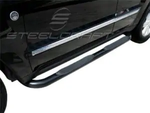 Steelcraft 3" Round Sidebars Black for 05-10 Jeep Grand Cherokee - 220420 
