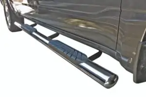 Steelcraft 4" Straight Sidebars Stainless Steel for 19-23 Dodge Ram 1500 Quad Cab - 423807-1 