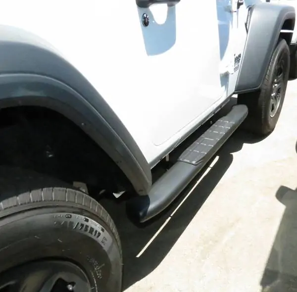 Steelcraft 4X Series Sidebars Textured Black for Jeep Wrangler JL 2Dr 2018-2023 - 40-22400 