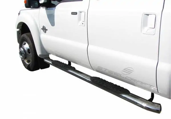 Steelcraft 5" Oval Premium Sidebars Stainless Steel for 1999-2016 Ford Super Duty Crew Cab - 412469P 