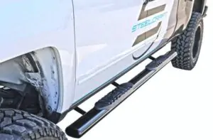 Steelcraft 5" Oval Sidebars Black for 19-23 Dodge Ram 1500 Quad Cab - 423809B 