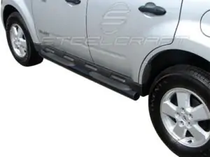 Steelcraft Black 3" Round Sidebars - 01-07 Ford Escape - 211300 