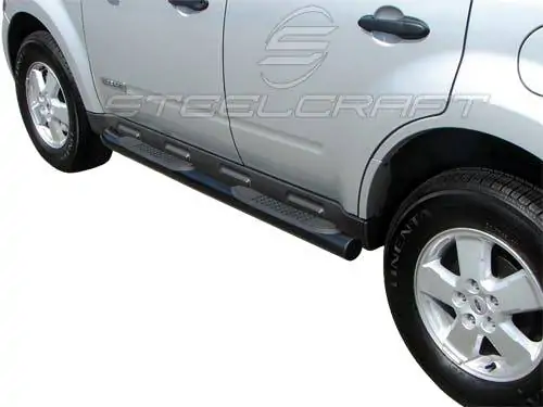 Steelcraft Black 3" Round Sidebars - 01-07 Ford Escape - 211300 
