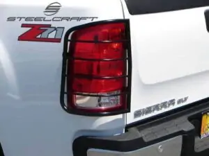 Steelcraft Black Taillight Guards for 07-14 GMC Sierra (New Body Style) - 30370 