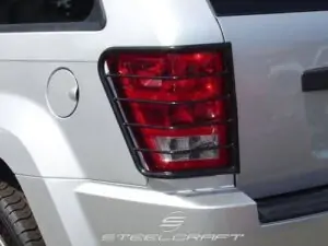 Steelcraft Black Taillight Guards for 2005-2010 Jeep Grand Cherokee - 32130 