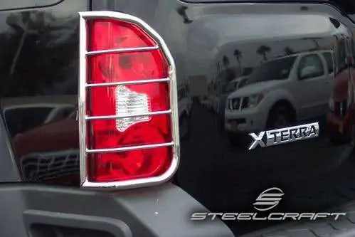 Steelcraft Black Taillight Guards for Nissan Xterra 2005-2014 - 34120 
