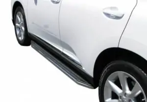 Steelcraft Black with Stainless Steel Trim STX100 Running Boards for 2010-2015 Lexus Rx350 - 133150 