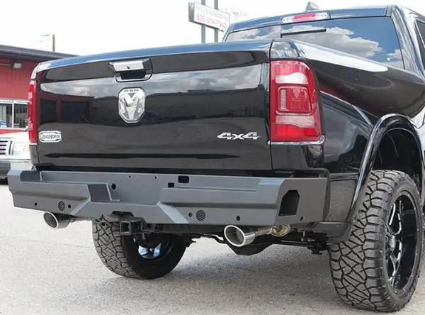 Steelcraft Elevation Rear Bumper Fine Texture Black 2019-23 Ram 1500 Includes Rebel - 65-22270 
