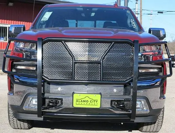 Steelcraft HD Grille Guard Semi-gloss Black Chevy Silverado 1500 2019-2022 Includes Diesels - 50-0490C 