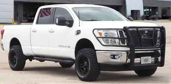 Steelcraft HD Grille Guard Semi-gloss Black for 2016-2023 Nissan Titan XD (Includes PRO-4X) - 50-4080C 