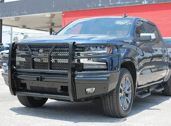 Steelcraft HD Replacement Front Bumper Semi-gloss black Chevy Silverado 1500 2019-2022 Includes Diesels - HD10490RC 