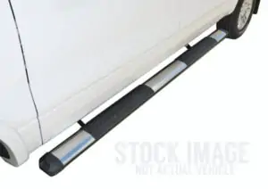 Steelcraft Running Boards Black and Polished Stainless Fits 2014-2021 Toyota Tundra CrewMax - 400-23407 