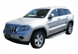 Steelcraft STX100 Running Boards Black with Stainless Steel Trim 11-21 Jeep Grand Cherokee - 123200 