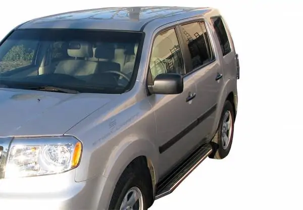Steelcraft STX100 Running Boards Black/Stainless Trim 09-15 Honda Pilot - 155110 