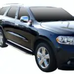 Steelcraft STX100 Running Boards for 11-22 Dodge Durango (No Drilling/Cutting Required) Black/Stainless Trim - 121120 
