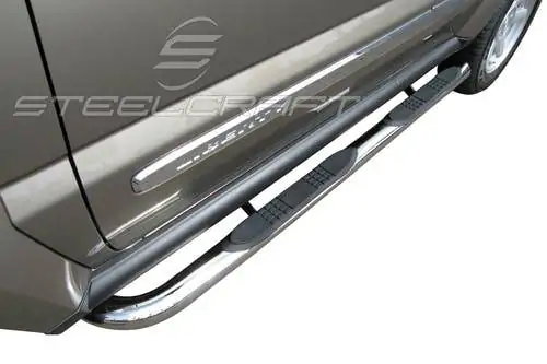 Steelcraft Stainless Steel 3" Round Sidebars 02-07 Jeep Liberty - 220707 