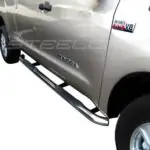 Steelcraft Stainless Steel 3" Round Sidebars for 07-21 Toyota Tundra Double Cab - 233107