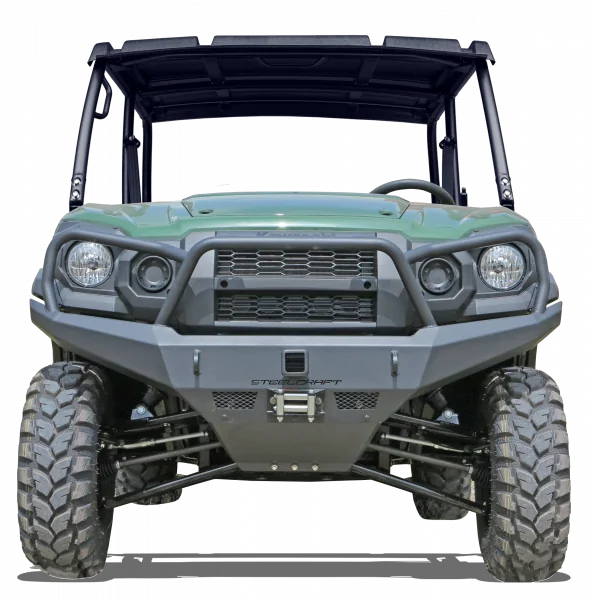 Steelcraft UTV Front Bumper Replacement Fine Textured Black Kawasaki Mule Pro-FX FXT DX DXT 2015-2022 - 70-2000 