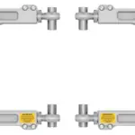 ICON Billet Aluminum Upper Control Arms with Delta Joint for 2022-2023 Toyota Land Cruiser 300 Series