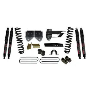 Skyjacker 4" Coils and Blocks Lift Kit Black MAX Shocks for 17-19 Ford F-350 Super Duty. - F17451K3-B