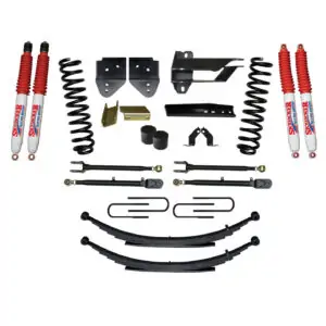 Skyjacker 4" Leaf Springs Lift Kit Nitro Shocks for 17-19 Ford F-250/ F-350 Super Duty Gas - F174024KS-N