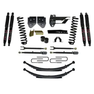 Skyjacker 4" Springs Lift Kit Black MAX Shocks for 17-19 Ford F-250/ F-350 Super Duty - F174024KS-B