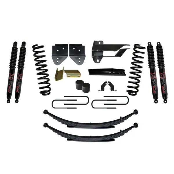 Skyjacker 4" Springs Lift Kit Black MAX Shocks for 17-19 Ford F-250/ F-350 Super Duty Gas - F17401KS-B