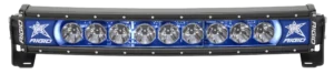 RIGID 20 Inch LED Light Bar Single Row Curved Blue Backlight Radiance Plus - 32001