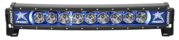 RIGID 20 Inch LED Light Bar Single Row Curved Blue Backlight Radiance Plus - 32001