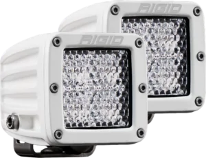 RIGID Hybrid Diffused Surface Mount White Housing Pair D-Series Pro - 602513