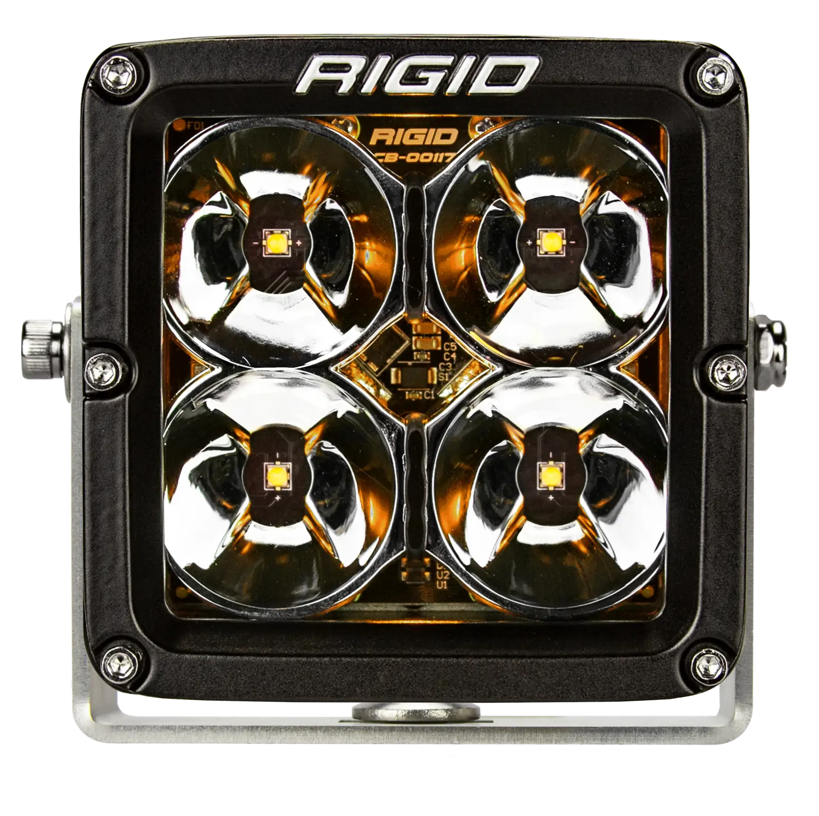 RIGID LED Light Pod 4 Inch Radiance POD XL Amber Backlight Pair RIGID - 32205