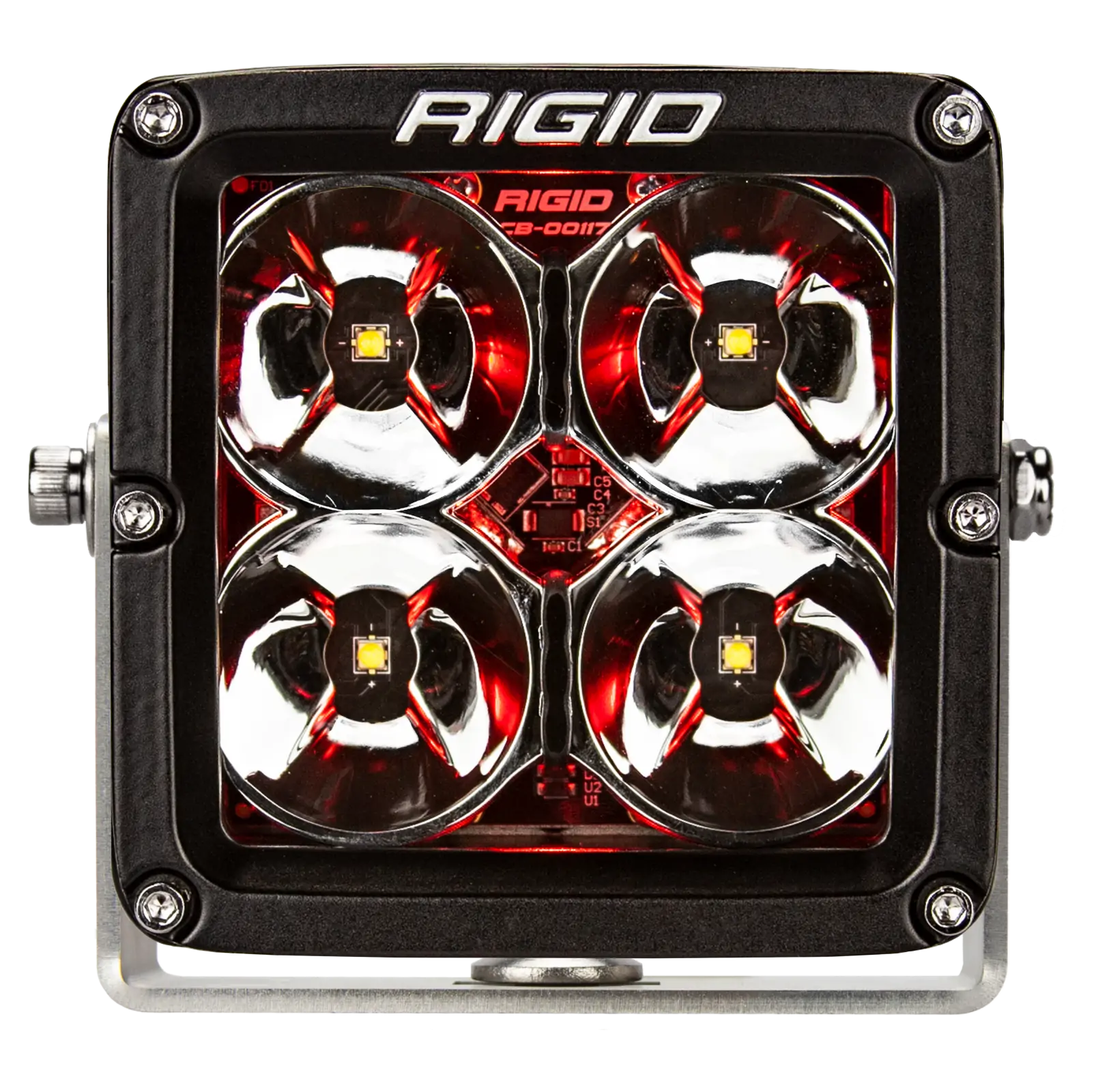 RIGID LED Light Pod 4 Inch Radiance POD XL Red Backlight Pair RIGID - 32203
