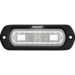 RIGID SR-L Series Marine Spreader Pod 2 Wire Flush Mount Black With White Halo - 52200