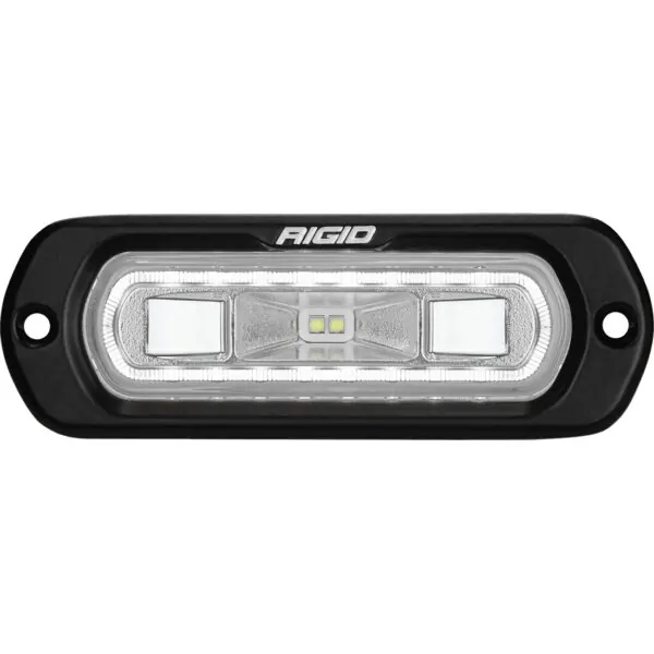 RIGID SR-L Series Marine Spreader Pod 2 Wire Flush Mount Black With White Halo - 52200