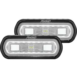 RIGID SR-L Series Off-Road Spreader Pod 3 Wire Surface Mount with White Halo Pair - 53120