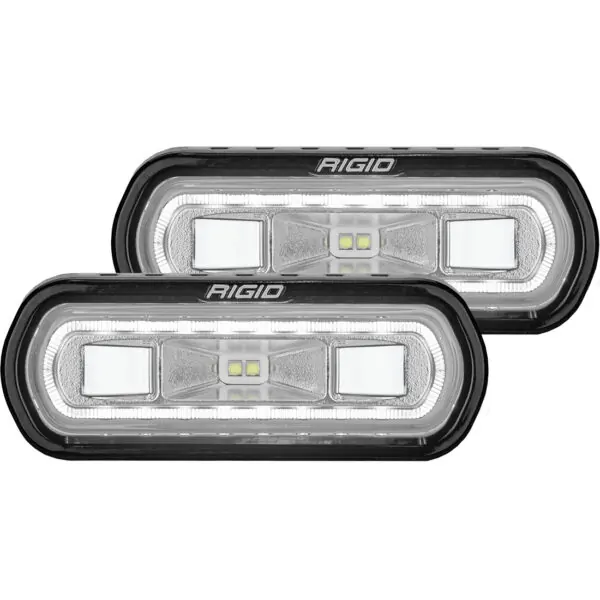 RIGID SR-L Series Off-Road Spreader Pod 3 Wire Surface Mount with White Halo Pair - 53120