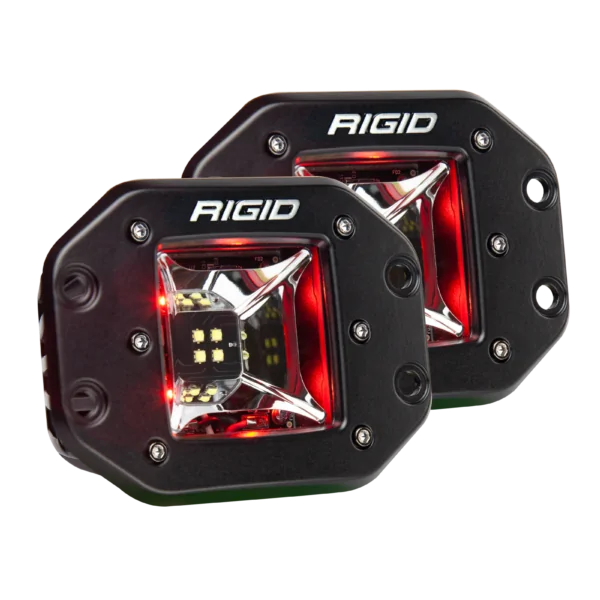 RIGID Scene Red Backlight Flush Mount Pair Radiance - 68212