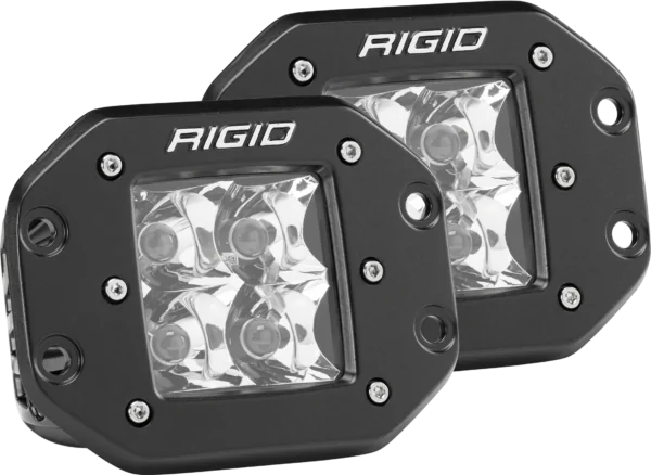 RIGID Spot Flush Mount Black Pair D-Series Pro - 212213