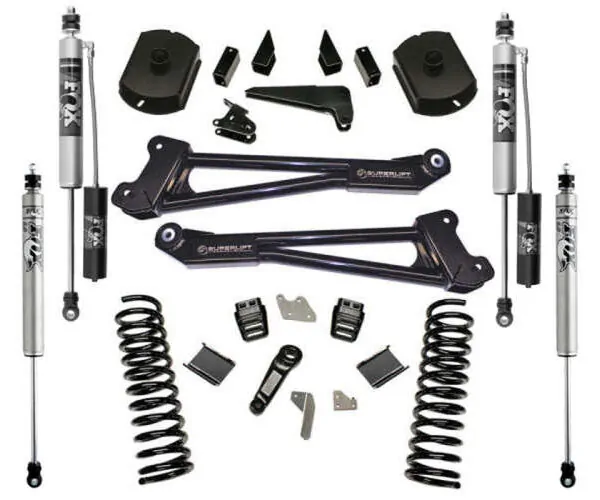 SuperLift 4 Lift Kit with Fox 2.0 Reservoir Shocks and Radius Arms for 2014-2018 Ram 2500 4WD Diesel_K125FX