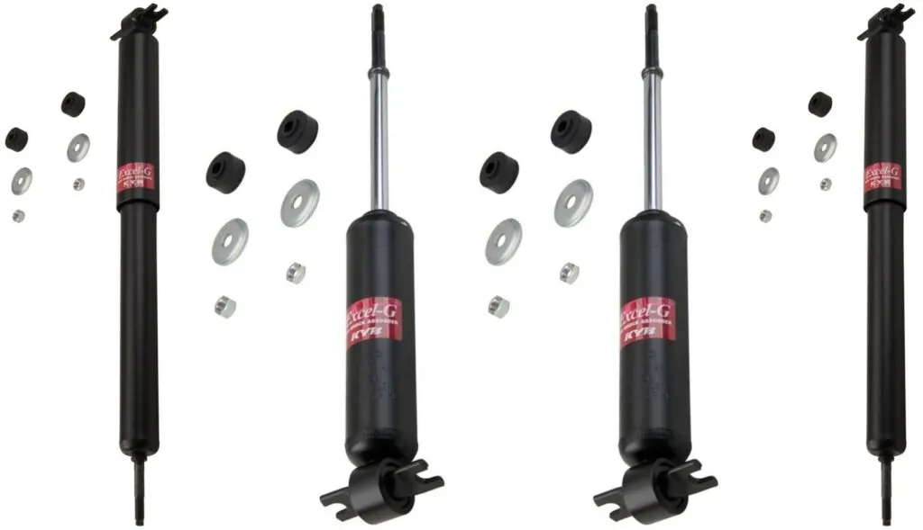 KYB Excel-G GR-2 Front Rear Shocks for 1957-58 FORD Fairlane 343127 343127 343131 343131