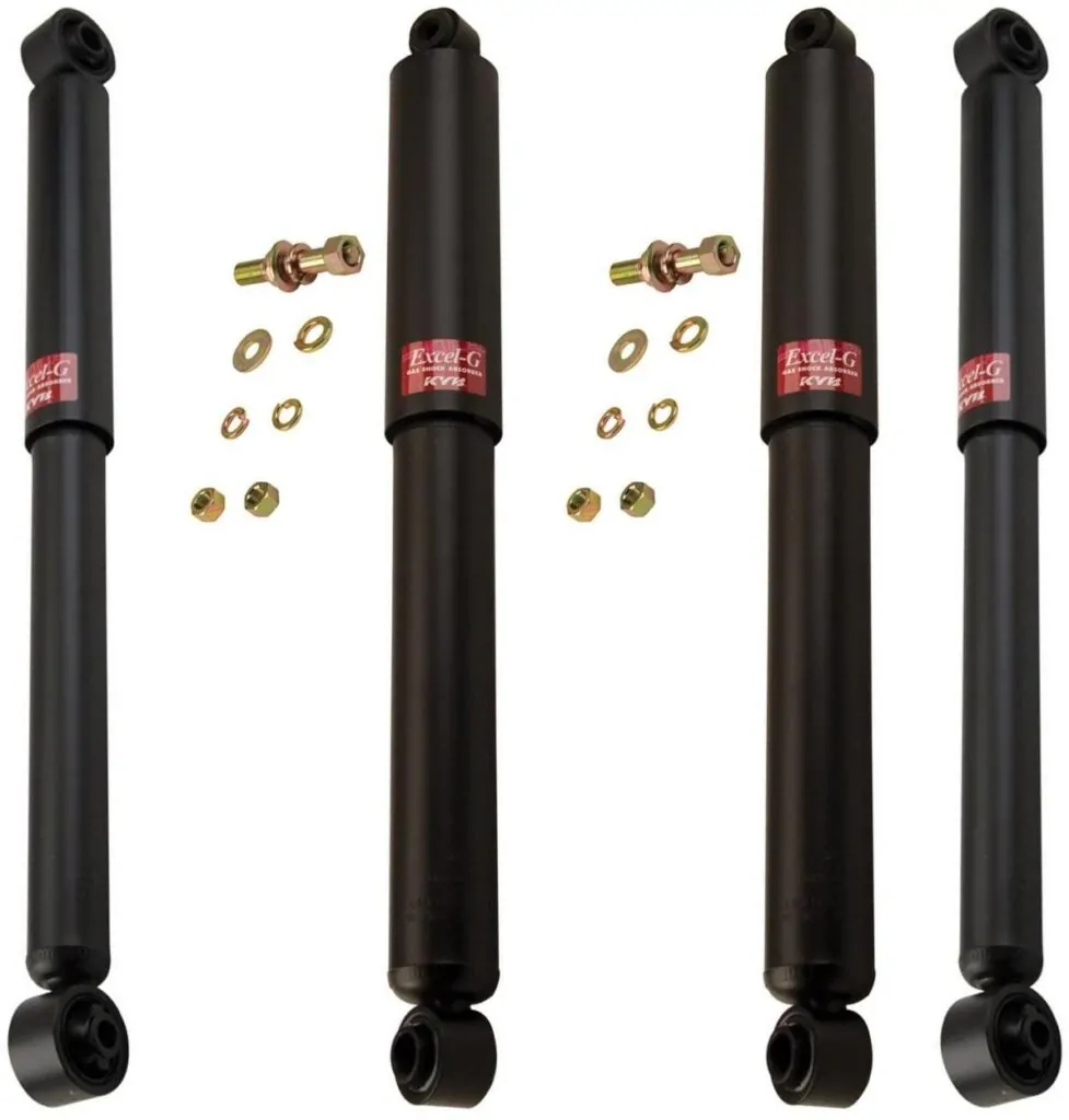 KYB Excel-G GR-2 Front Rear Shocks for 1985-01 CHEVROLET P30 with Monobeam Front Suspension 345030 345030 344366 344366